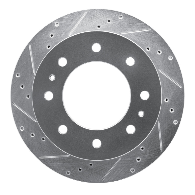 Chevrolet Suburban 3500 HD Brake Rotor (1) - Rear Left - DFC - Drilled & Slotted - Silver - `11-`25