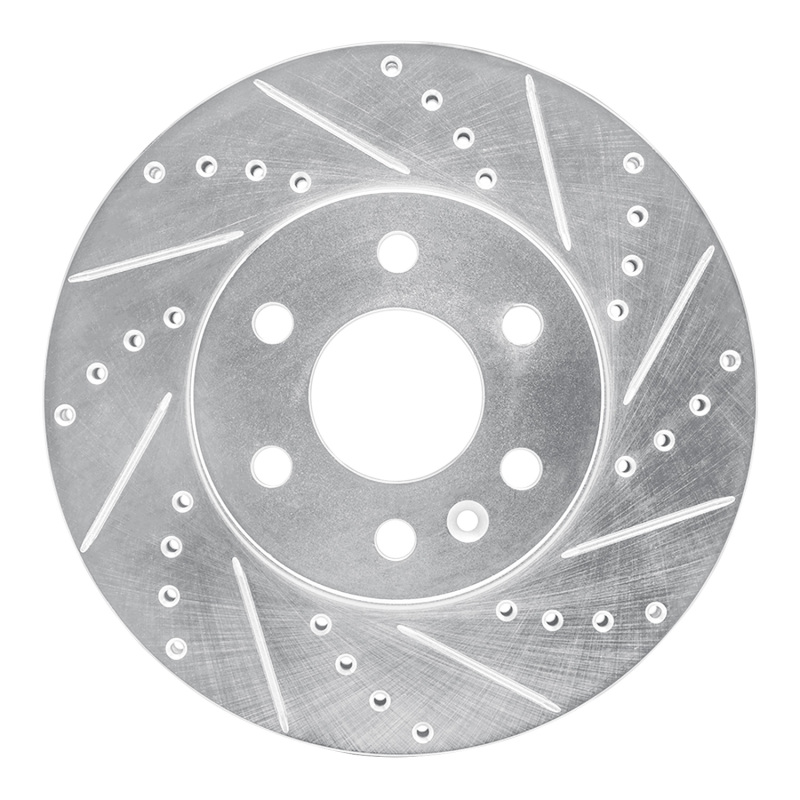 Chevrolet Colorado Brake Rotor (1) - Front Right - DFC - Drilled & Slotted - Silver - `15-`20