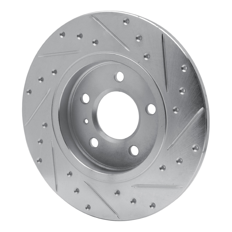 Buick Terraza Brake Rotor (1) - Rear Left - DFC - Drilled & Slotted - Silver - 2005