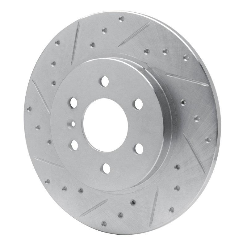 Buick Terraza Brake Rotor (1) - Rear Left - DFC - Drilled & Slotted - Silver - `06-`09