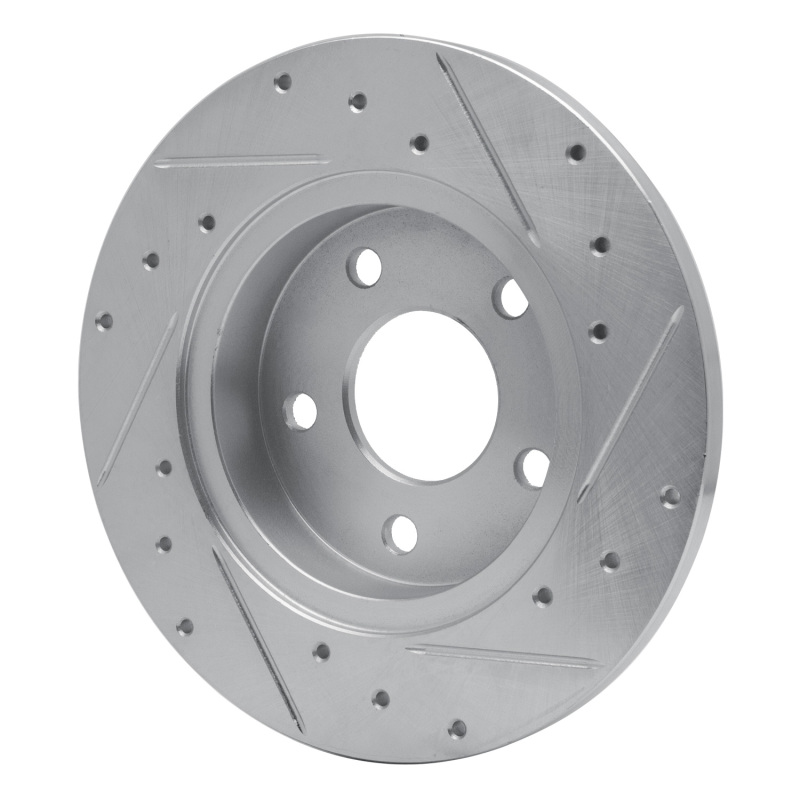 Chevrolet HHR Brake Rotor (1) - Rear Left - DFC - Drilled & Slotted - Silver - `04-`12