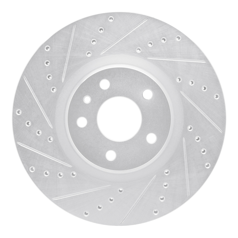 Ford Fusion Brake Rotor (1) - Front Left - DFC - Drilled & Slotted - Silver - `13-`20 Ford Fusion Brake Rotor (1) - Front Left - DFC - Drilled & Slotted - Silver - `13-`20
