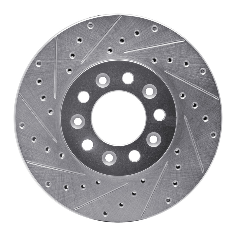Ford Windstar Brake Rotor (1) - Front Left - DFC - Drilled & Slotted - Silver - `99-`03