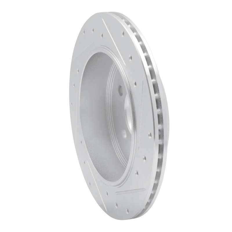 Ford Ranger Brake Rotor (1) - Rear Left - DFC - Drilled & Slotted - Silver - `10-`11