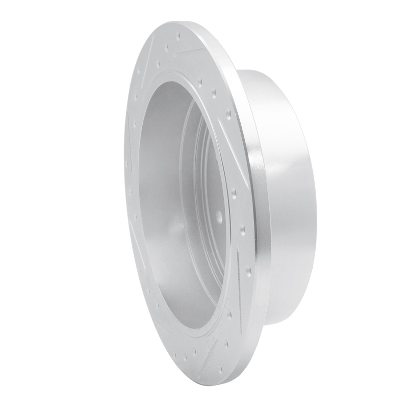 Ford F-250 Brake Rotor (1) - Rear Right - DFC - Drilled & Slotted - Silver - `97-`04