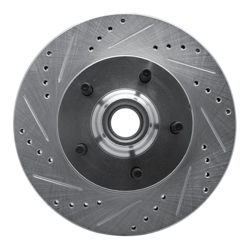 Ford F-150 Brake Rotor (1) - Front Left - DFC - Drilled & Slotted - Silver - `00-`04