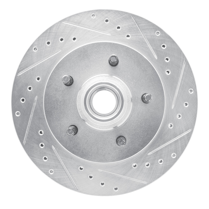 Ford F-150 Brake Rotor (1) - Front Right - DFC - Drilled & Slotted - Silver - `99-`04