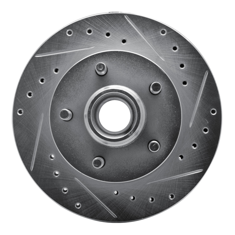 Ford F-150 Brake Rotor (1) - Front Right - DFC - Drilled & Slotted - Silver - `04-`08