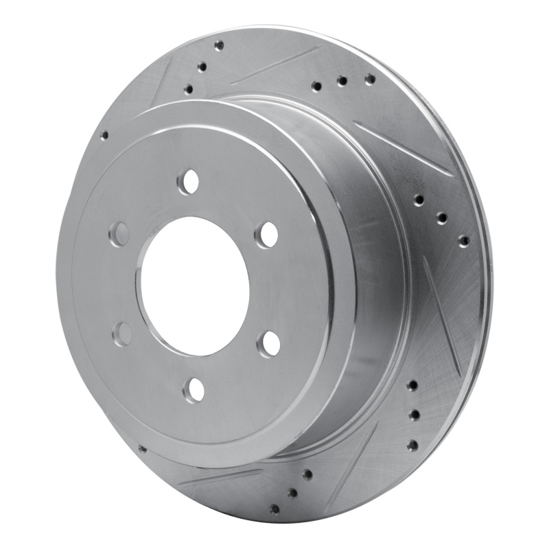 Ford F-150 Brake Rotor (1) - Rear Left - DFC - Drilled & Slotted - Silver - `04-`11
