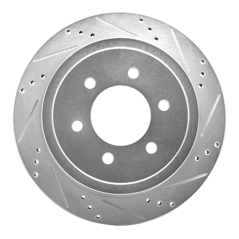 Ford F-150 Brake Rotor (1) - Rear Right - DFC - Drilled & Slotted - Silver - `04-`11 Ford F-150 Brake Rotor (1) - Rear Right - DFC - Drilled & Slotted - Silver - `04-`11