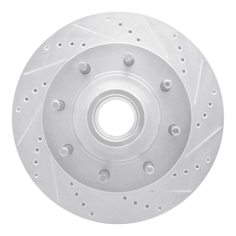 Ford Excursion Brake Rotor(s) (1) - Front Right - DFC - Drilled & Slotted - Silver - `03-`05
