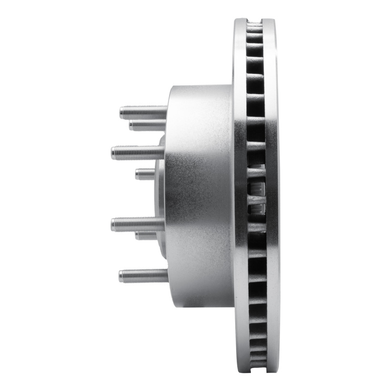 Ford F-250 Super Duty Brake Rotor (1) - Front Left - DFC - Drilled & Slotted - Silver - `06-`12