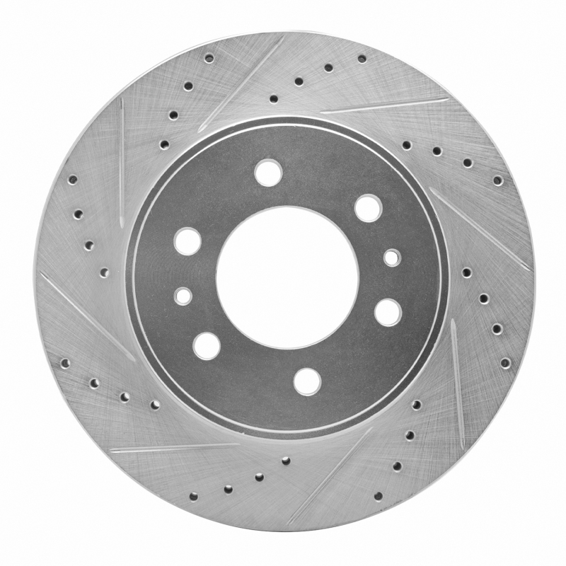 Ford F-150 Brake Rotor (1) - Front Left - DFC - Drilled & Slotted - Silver - 2009