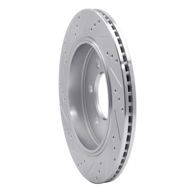 Ford F-150 Brake Rotor (1) - Rear Right - DFC - Drilled & Slotted - Silver - `15-`17