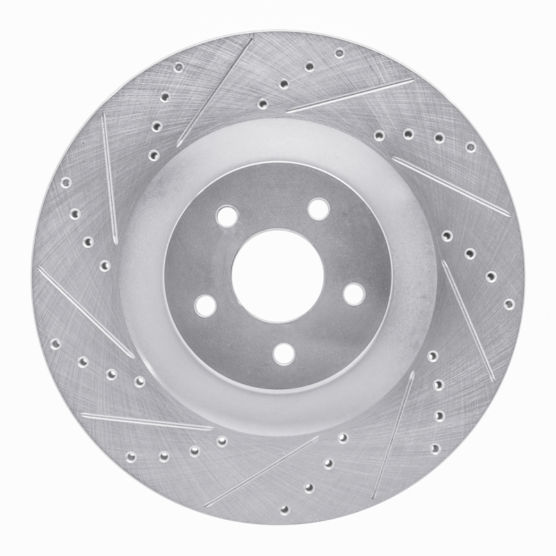Ford Focus Brake Rotor (1) - Front Left - DFC - Drilled & Slotted - Silver - `16-`18 Ford Focus Brake Rotor (1) - Front Left - DFC - Drilled & Slotted - Silver - `16-`18