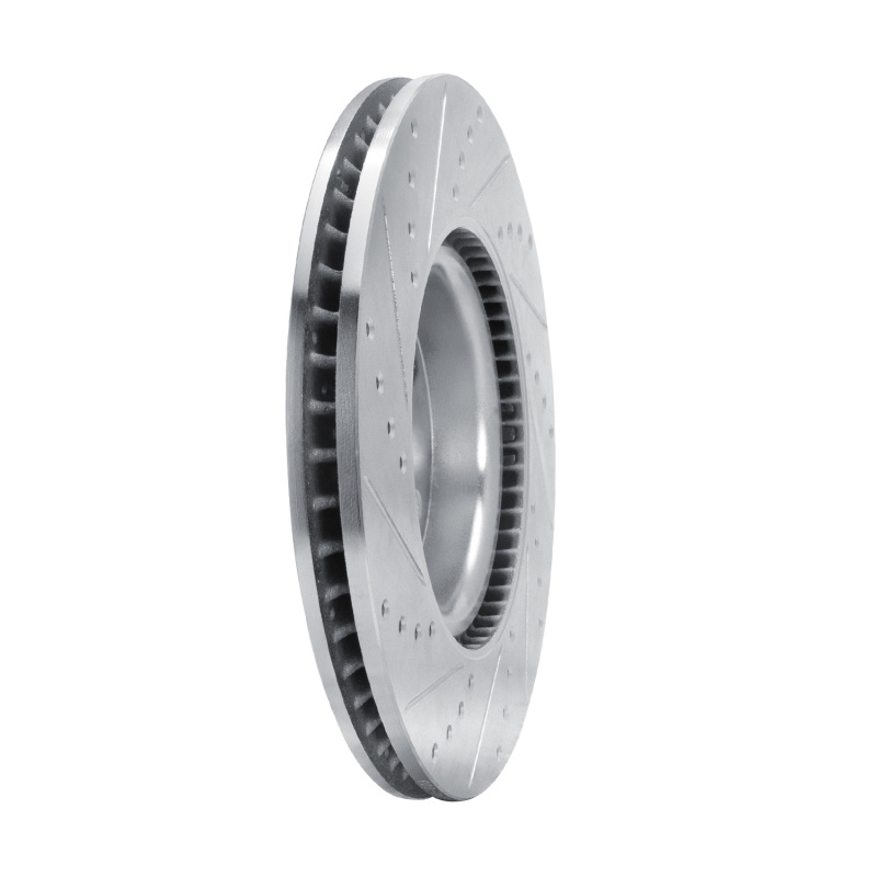 Ford Escape Brake Rotor (1) - Front Left - DFC - Drilled & Slotted - Silver - `20-`25