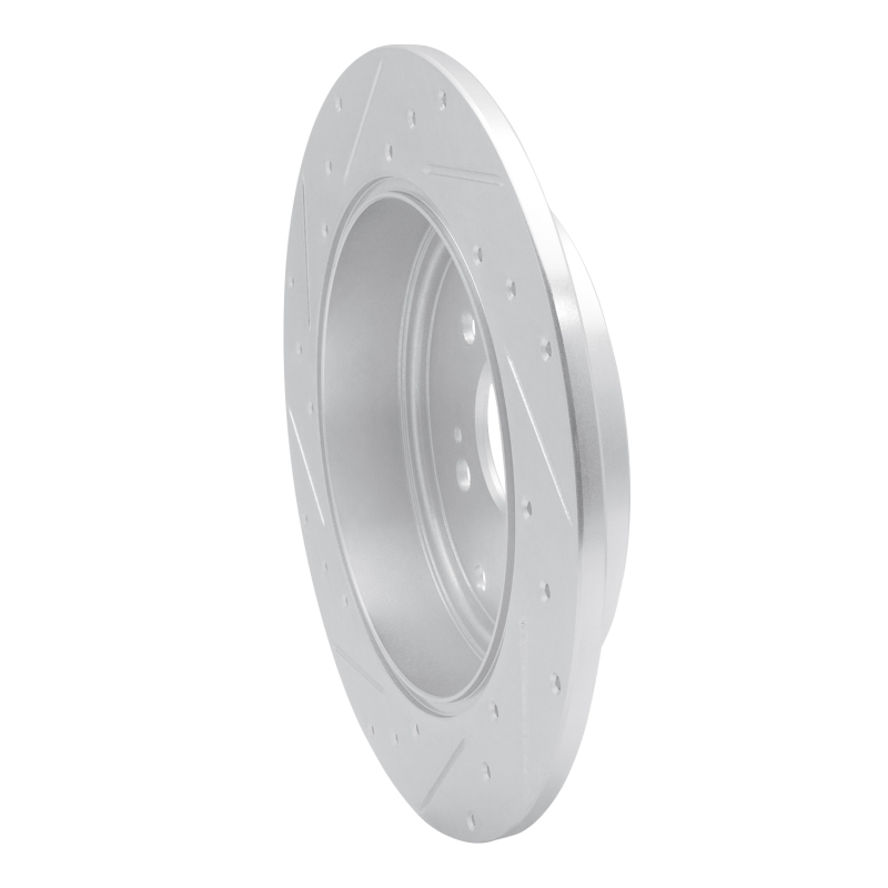 Honda Ridgeline Brake Rotor (1) - Rear Right - DFC - Drilled & Slotted - Silver - `06-`14