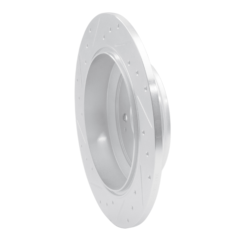 Honda Ridgeline Brake Rotor (1) - Rear Right - DFC - Drilled & Slotted - Silver - `16-`25