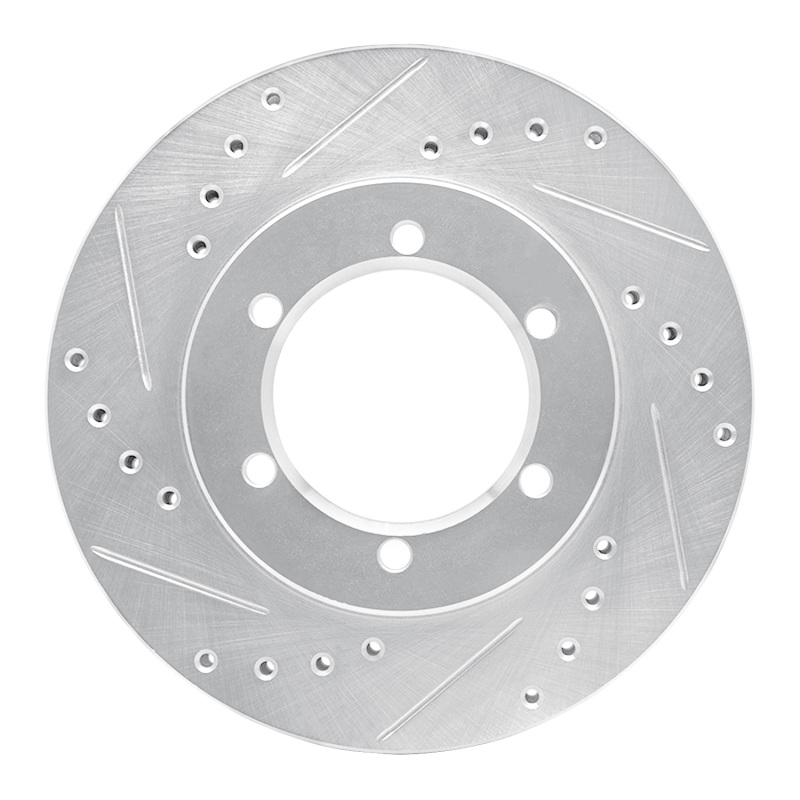 Nissan Frontier Brake Rotor (1) - Front Left - DFC - Drilled & Slotted - Silver - `98-`15 Nissan Frontier Brake Rotor (1) - Front Left - DFC - Drilled & Slotted - Silver - `98-`15