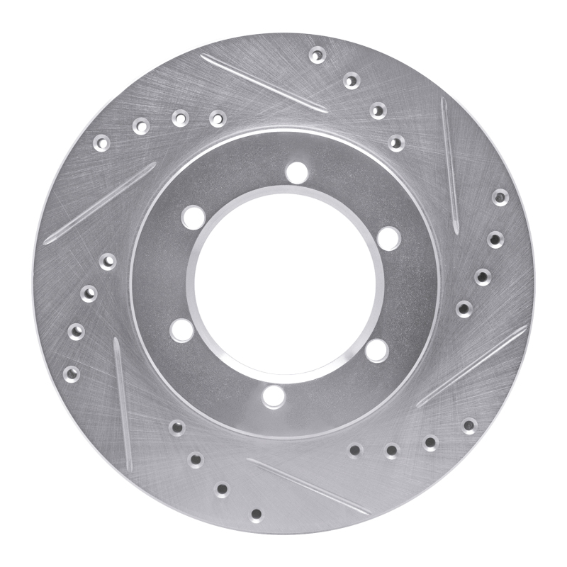 Nissan Frontier Brake Rotor (1) - Front Right - DFC - Drilled & Slotted - Silver - `98-`15 Nissan Frontier Brake Rotor (1) - Front Right - DFC - Drilled & Slotted - Silver - `98-`15