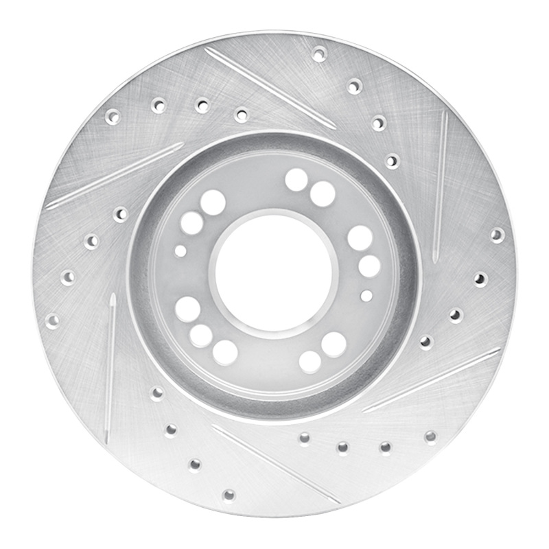 Dodge Stealth Brake Rotor (1) - Front Left - DFC - Drilled & Slotted - Silver - `91-`04