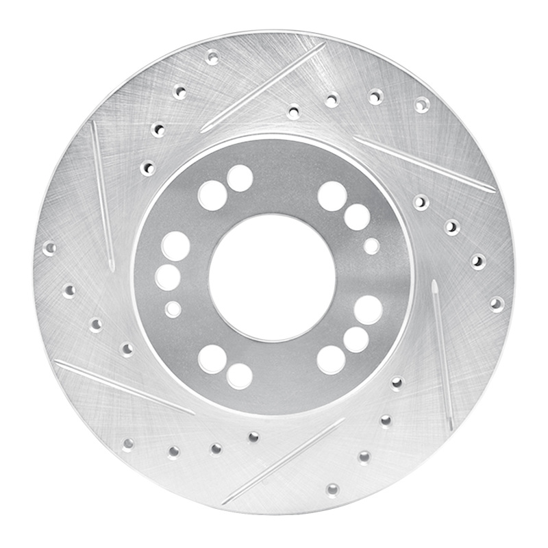 Dodge Stealth Brake Rotor (1) - Front Left - DFC - Drilled & Slotted - Silver - `91-`04