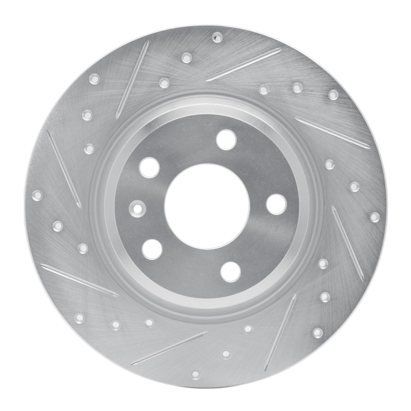 Audi A4 ALLROAD Brake Rotor (1) - Rear Left - DFC - Drilled & Slotted - Silver - `08-`25 Audi A4 ALLROAD Brake Rotor (1) - Rear Left - DFC - Drilled & Slotted - Silver - `08-`25