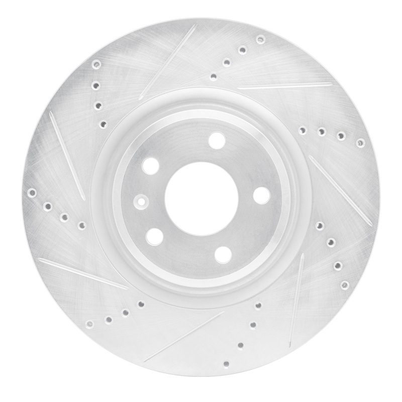 Audi Q5 Brake Rotor (1) - Front Left - DFC - Drilled & Slotted - Silver - `12-`20 Audi Q5 Brake Rotor (1) - Front Left - DFC - Drilled & Slotted - Silver - `12-`20
