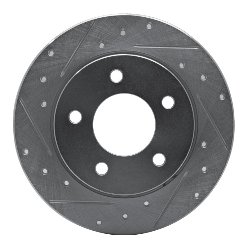 Mazda 3 Brake Rotor (1) - Rear Left - DFC - Drilled & Slotted - Silver - `04-`13 Mazda 3 Brake Rotor (1) - Rear Left - DFC - Drilled & Slotted - Silver - `04-`13
