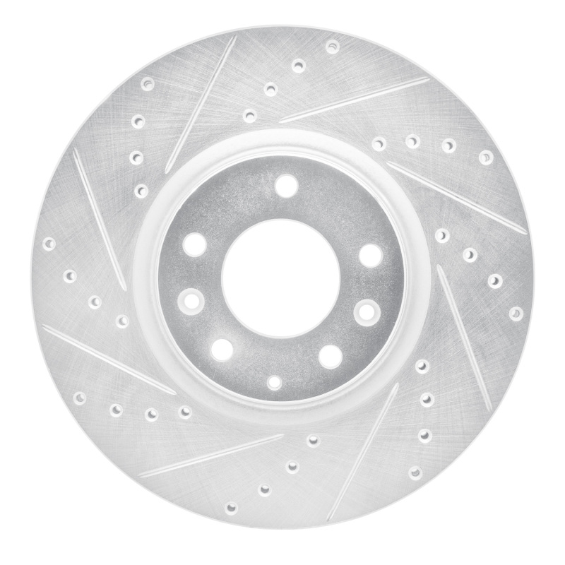 Mazda 6 Brake Rotor (1) - Front Left - DFC - Drilled & Slotted - Silver - `06-`07 Mazda 6 Brake Rotor (1) - Front Left - DFC - Drilled & Slotted - Silver - `06-`07
