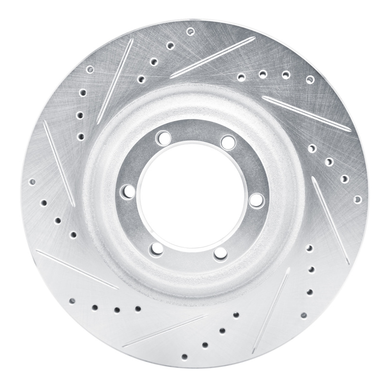 Chevrolet Colorado Brake Rotor (1) - Front Left - DFC - Drilled & Slotted - Silver - `12-`18
