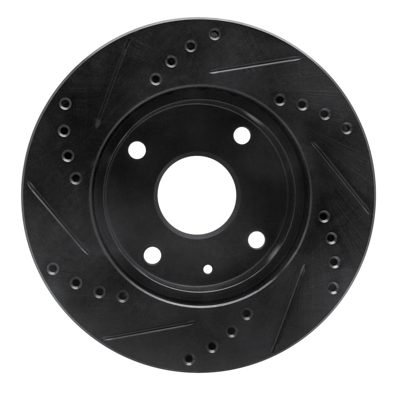 Chevrolet Optra Brake Rotor (1) - Front Right - DFC - Drilled & Slotted - Black - `04-`10