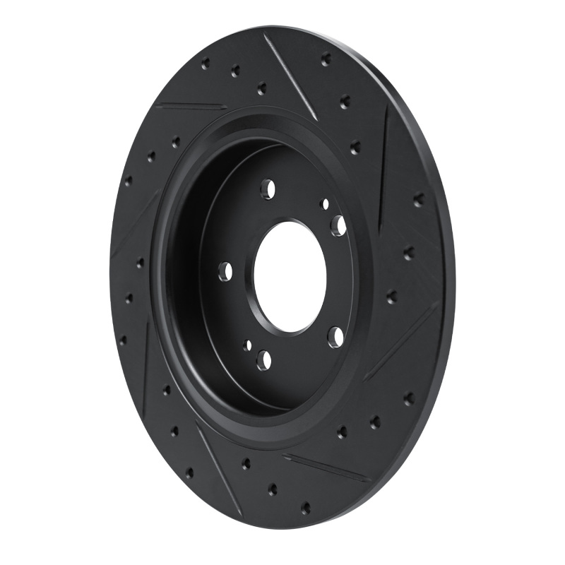 Hyundai Palisade Brake Rotor (1) - Rear Left - DFC - Drilled & Slotted - Black - `19-`25