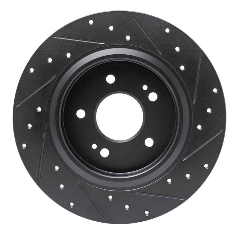 Hyundai Palisade Brake Rotor (1) - Rear Left - DFC - Drilled & Slotted - Black - `19-`25