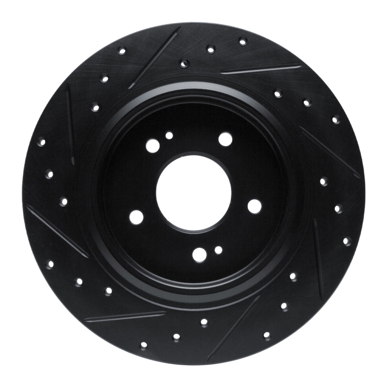Hyundai Palisade Brake Rotor (1) - Rear Right - DFC - Drilled & Slotted - Black - `19-`25