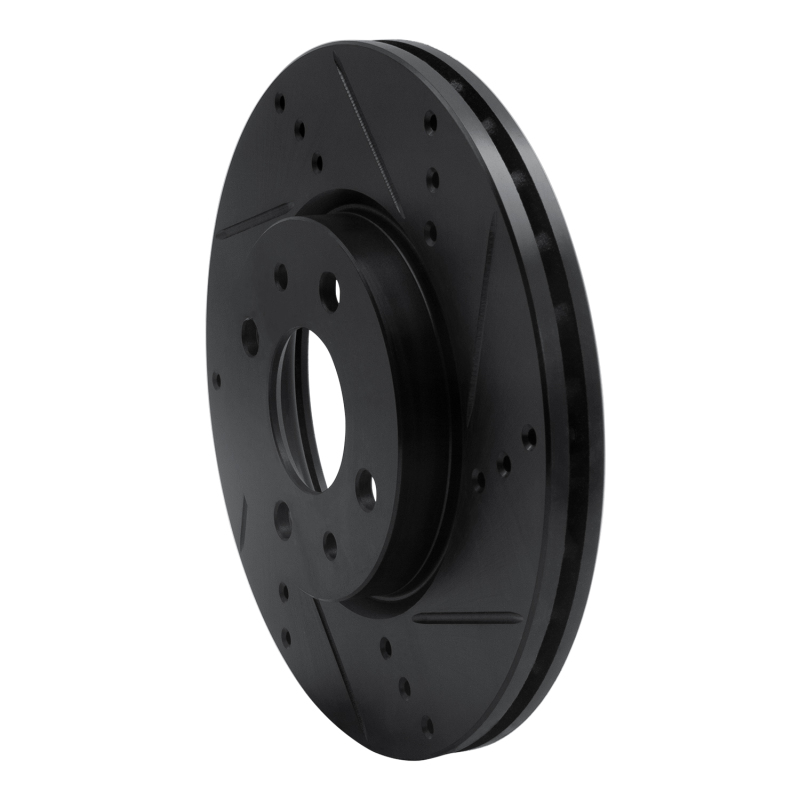 Dodge Vision Brake Rotor (1) - Front Right - DFC - Drilled & Slotted - Black - `09-`19