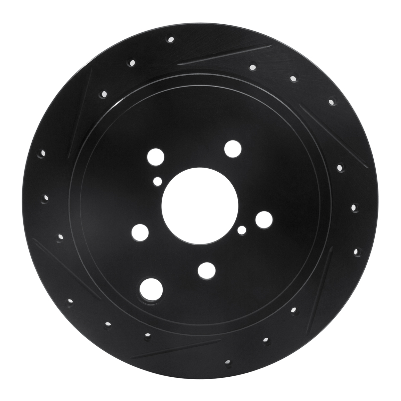 Scion FR-S Brake Rotor (1) - Rear Left - DFC - Drilled & Slotted - Black - `10-`25 Scion FR-S Brake Rotor (1) - Rear Left - DFC - Drilled & Slotted - Black - `10-`25