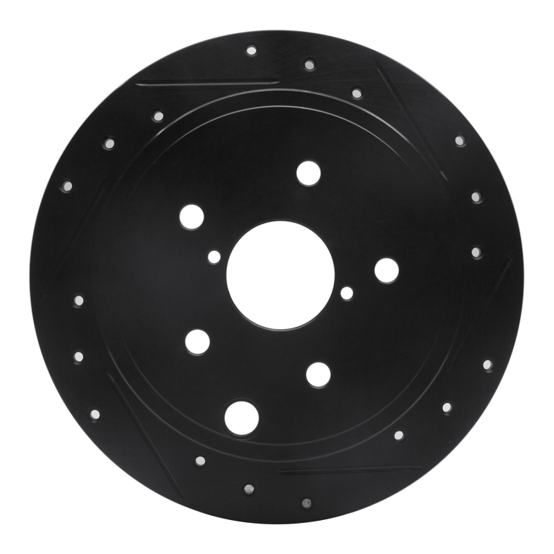 Subaru WRX Brake Rotor (1) - Rear Right - DFC - Drilled & Slotted - Black - `15-`21 Subaru WRX Brake Rotor (1) - Rear Right - DFC - Drilled & Slotted - Black - `15-`21
