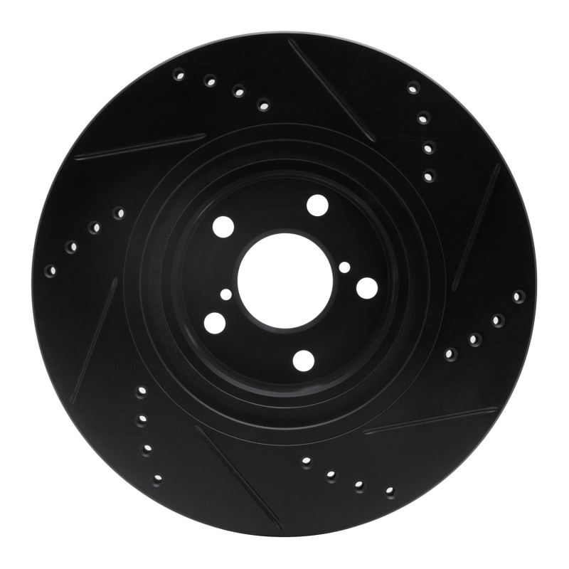 Scion FR-S Brake Rotor (1) - Front Left - DFC - Drilled & Slotted - Black - `04-`25