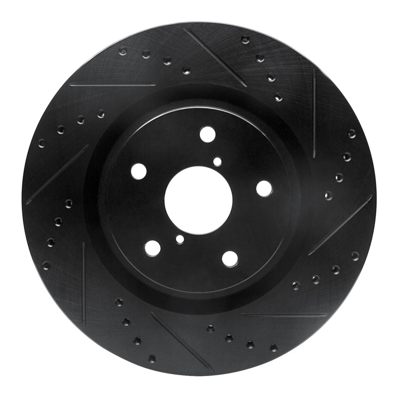 Subaru Forester Brake Rotor (1) - Front Right - DFC - Drilled & Slotted - Black - `19-`24 Subaru Forester Brake Rotor (1) - Front Right - DFC - Drilled & Slotted - Black - `19-`24
