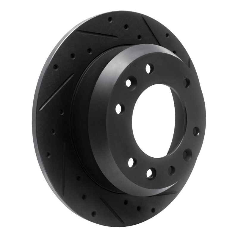 Hyundai Entourage Brake Rotor (1) - Rear Right - DFC - Drilled & Slotted - Black - `06-`14