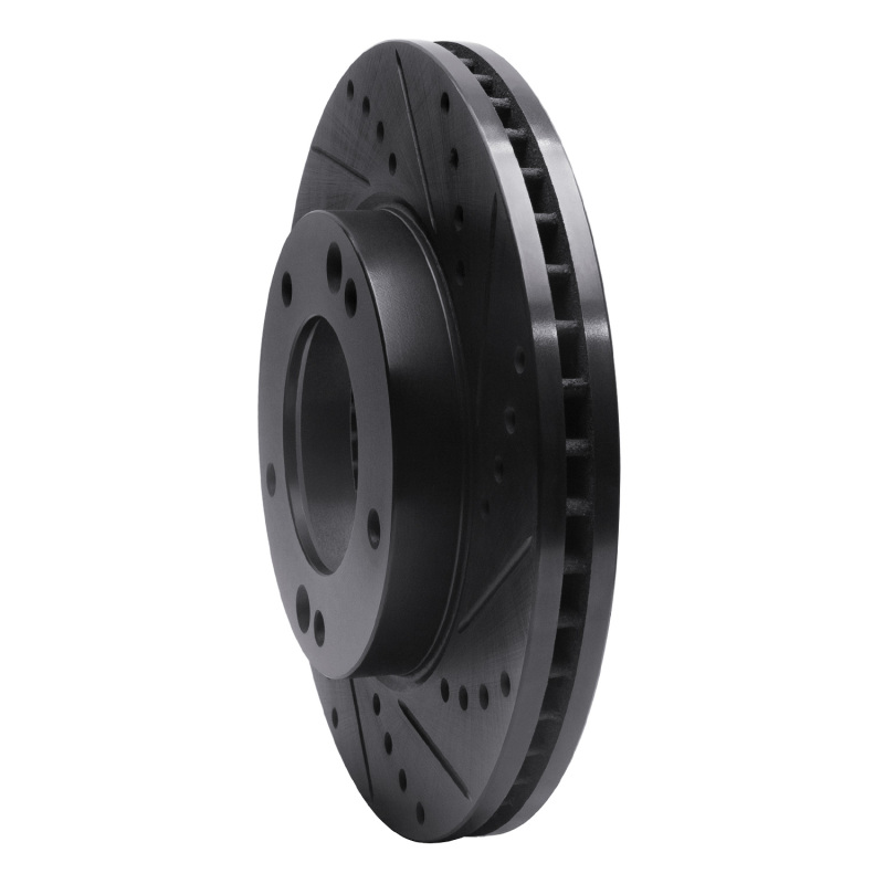 Kia Sorento Brake Rotor (1) - Front Right - DFC - Drilled & Slotted - Black - `07-`09