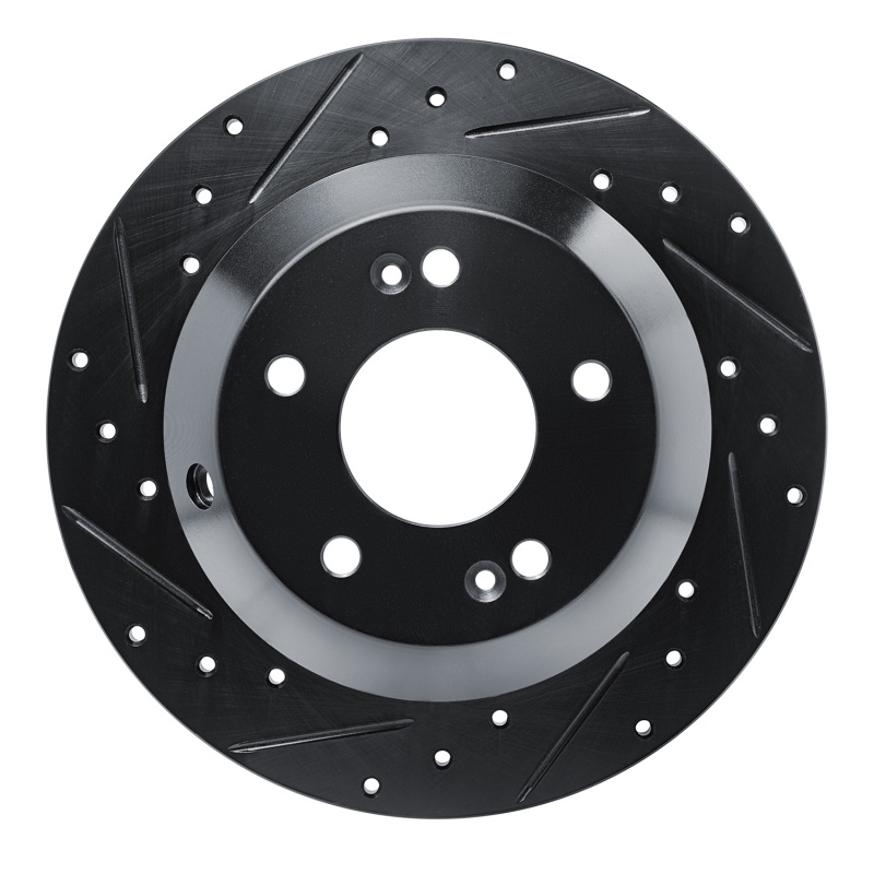 Kia Sorento Brake Rotor (1) - Rear Left - DFC - Drilled & Slotted - Black - `15-`20 Kia Sorento Brake Rotor (1) - Rear Left - DFC - Drilled & Slotted - Black - `15-`20