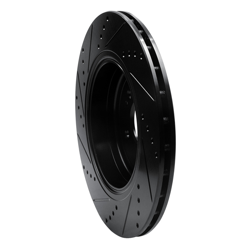 Genesis G70 Brake Rotor (1) - Rear Right - DFC - Drilled & Slotted - Black - `18-`25