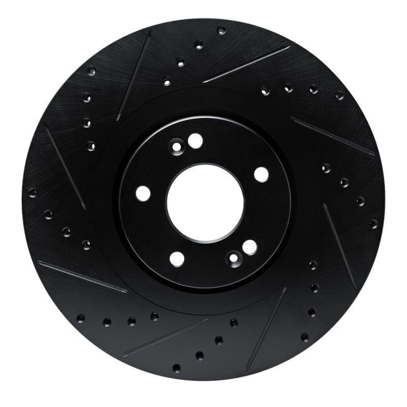 Hyundai Palisade Brake Rotor (1) - Front Left - DFC - Drilled & Slotted - Black - `20-`25