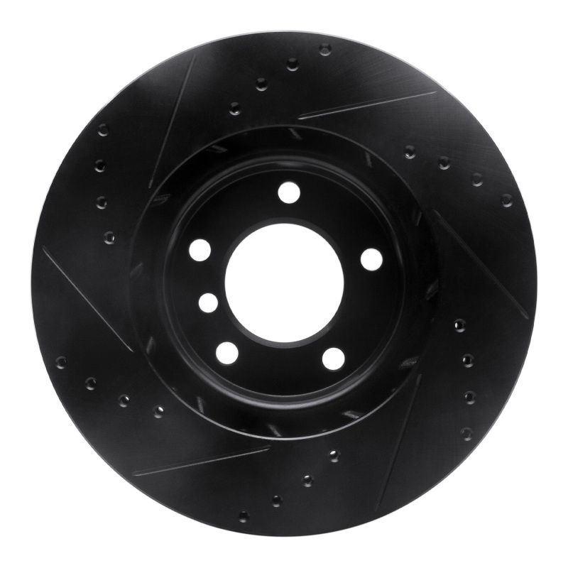 BMW M3 Brake Rotor (1) - Left Front - DFC - Drilled & Slotted - Black - `95-`02