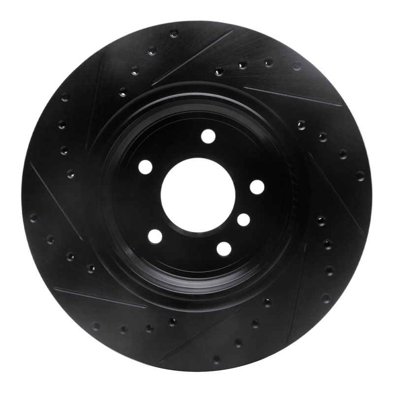 BMW Z8 Brake Rotor (1) - Rear Right - DFC - Drilled & Slotted - Black - `95-`03