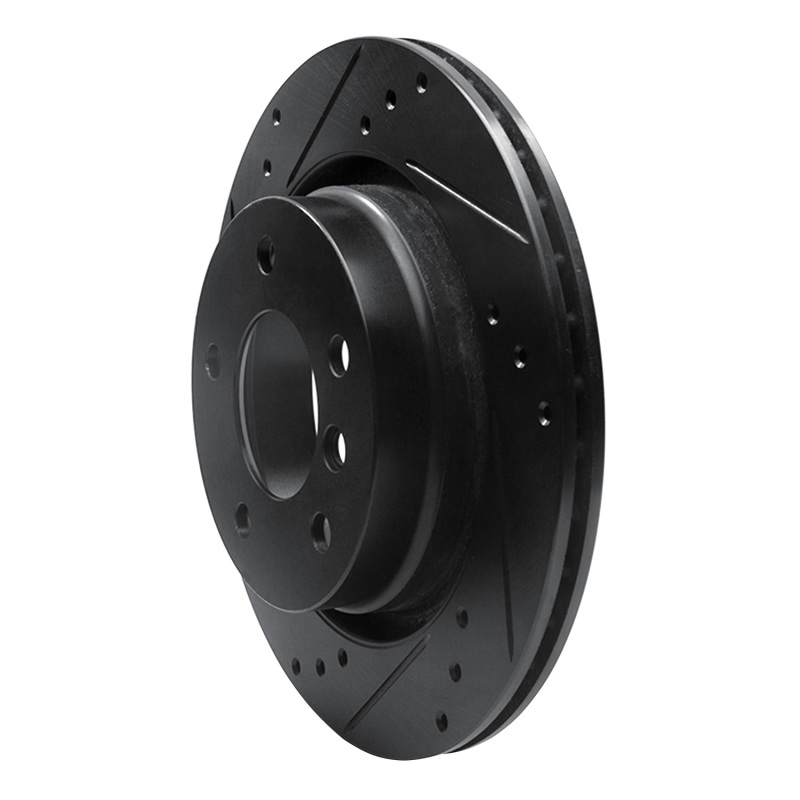 BMW 328i Brake Rotor (1) - Rear Left - DFC - Drilled & Slotted - Black - `99-`06