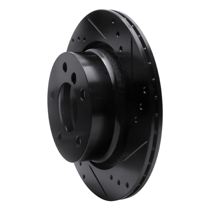 BMW Z4 Brake Rotor (1) - Rear Right - DFC - Drilled & Slotted - Black - `03-`08