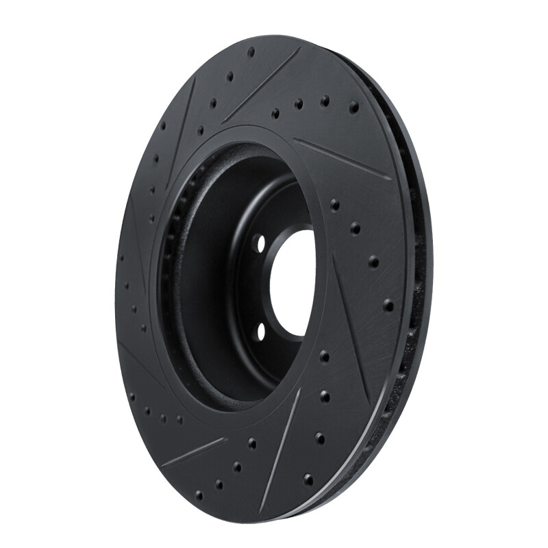 BMW Z4 Brake Rotor (1) - Front Right - DFC - Drilled & Slotted - Black - `09-`16
